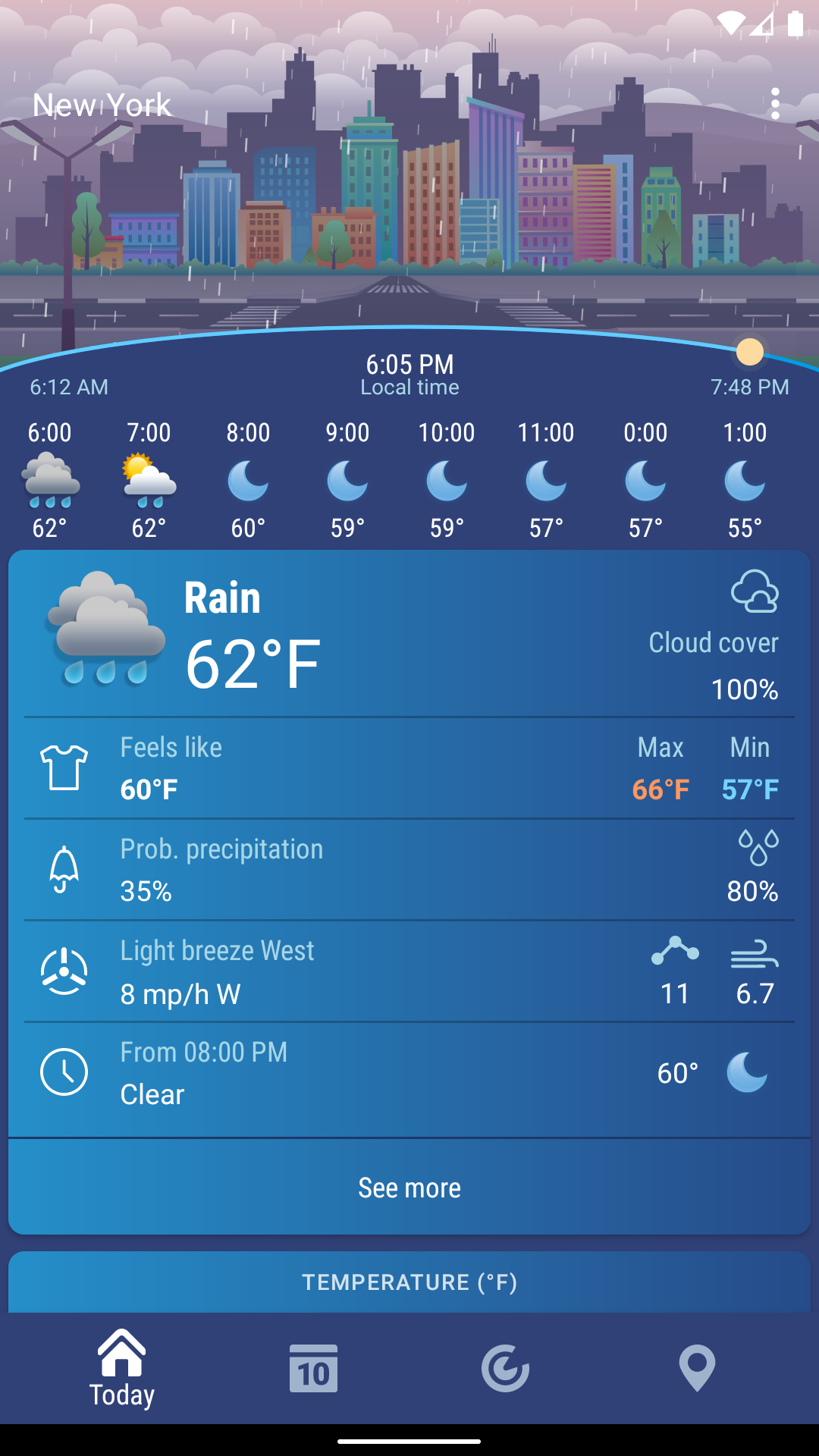 اسکرین شات 7 برنامه Weather XS PRO