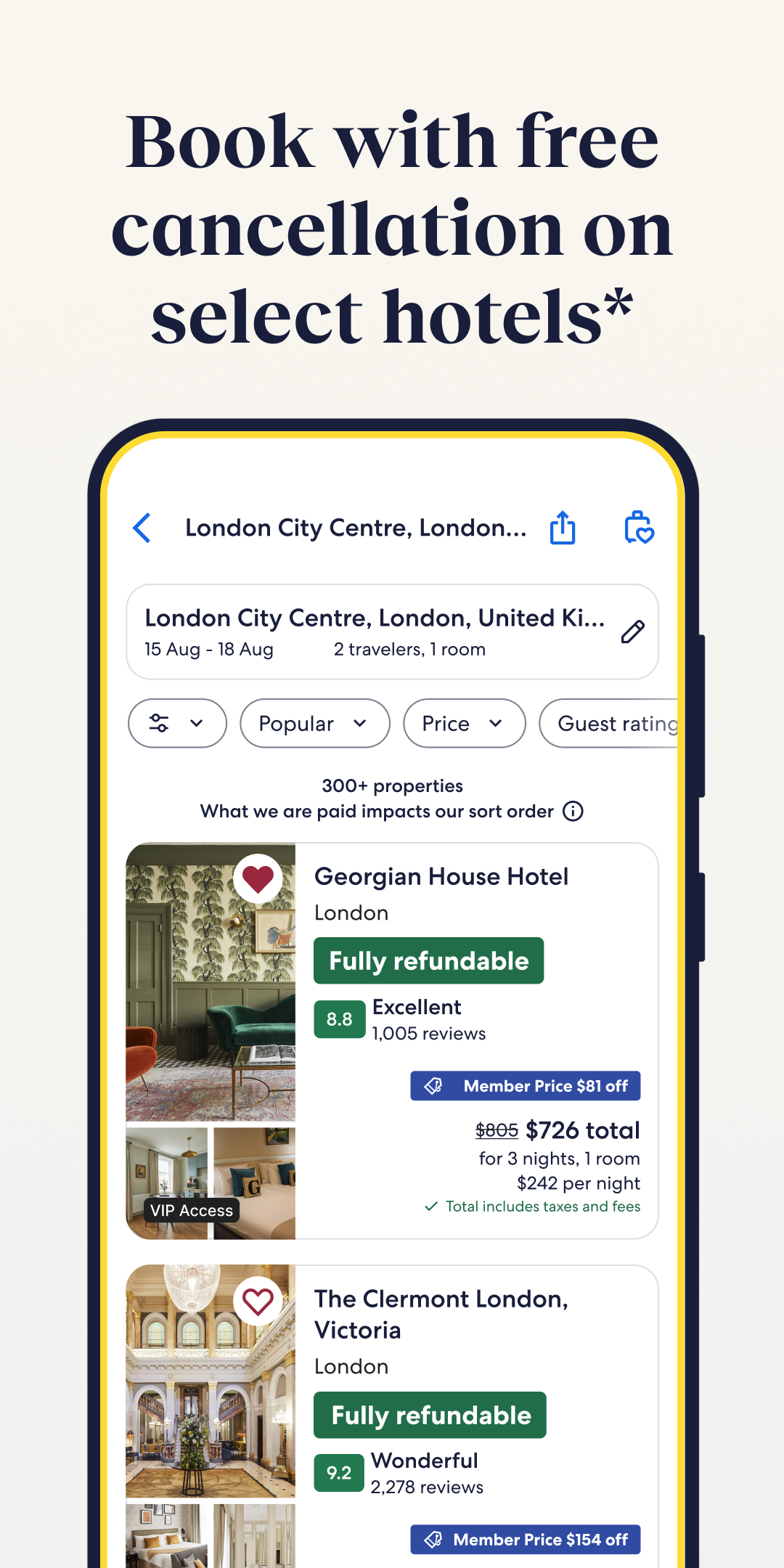 اسکرین شات 5 برنامه Expedia: Hotels, Flights, Cars