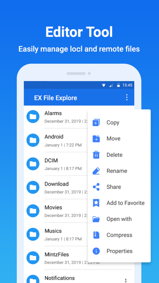 اسکرین شات 7 برنامه EZ File Explorer - File Manager Android, Clean