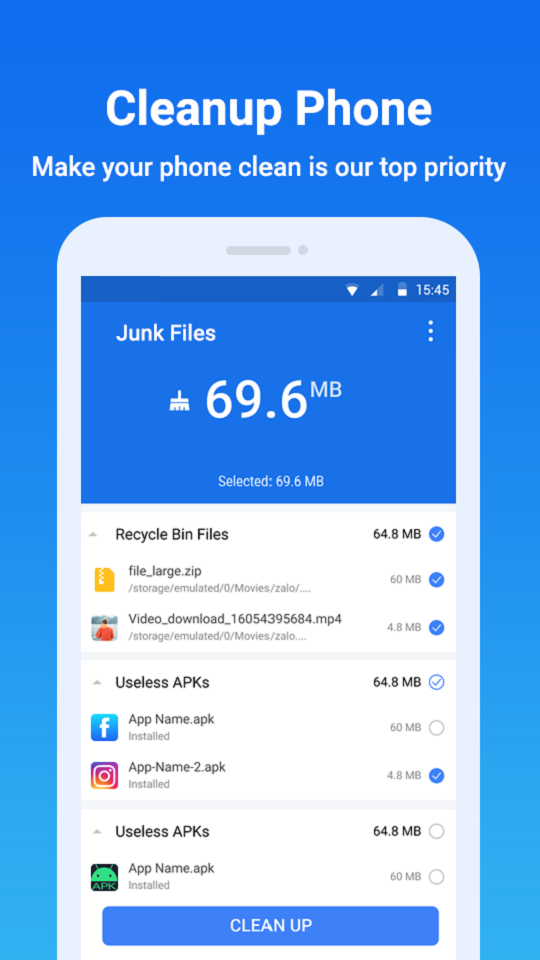 اسکرین شات 6 برنامه EZ File Explorer - File Manager Android, Clean