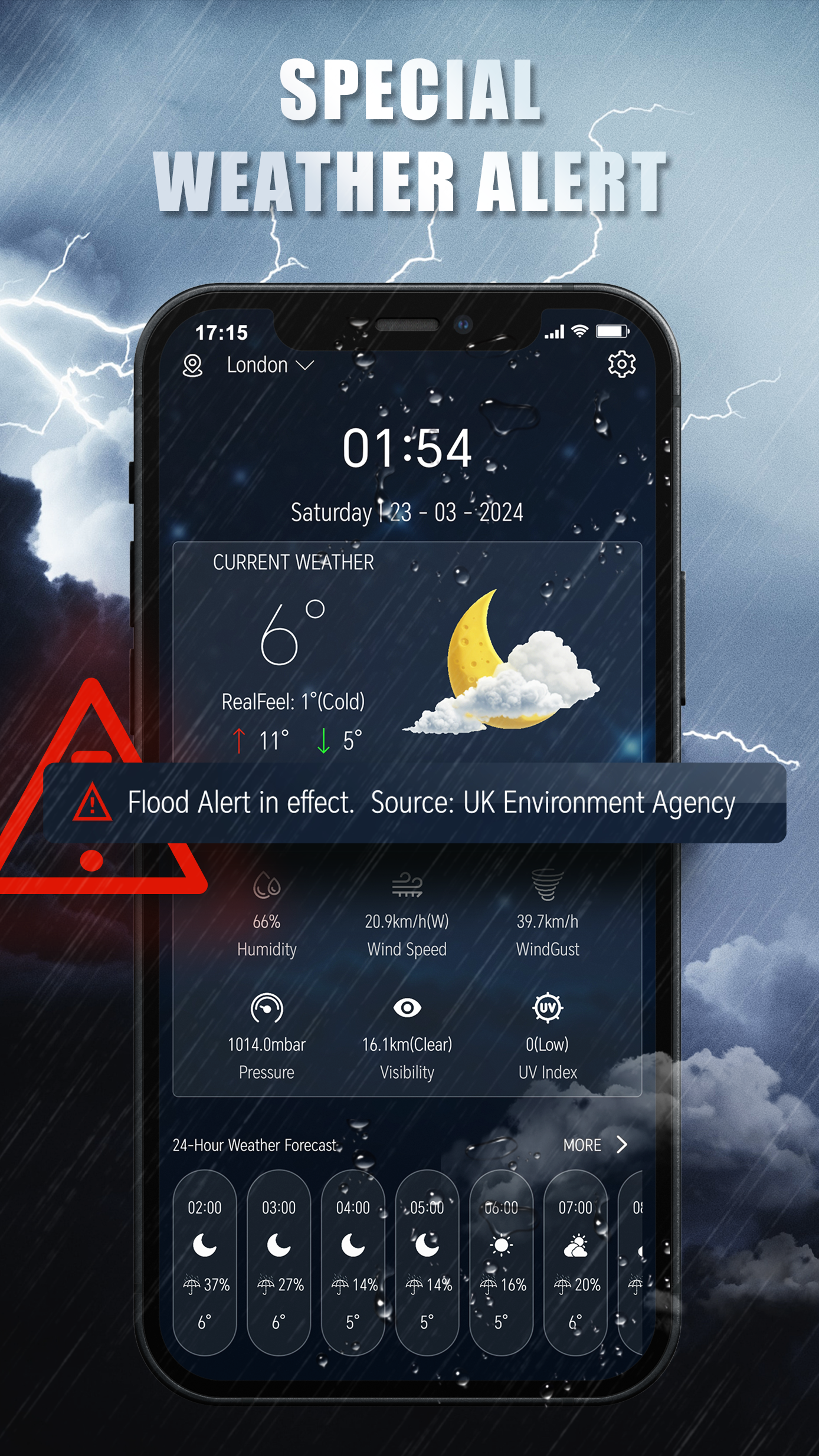 اسکرین شات 5 برنامه Weather Forecast Professor