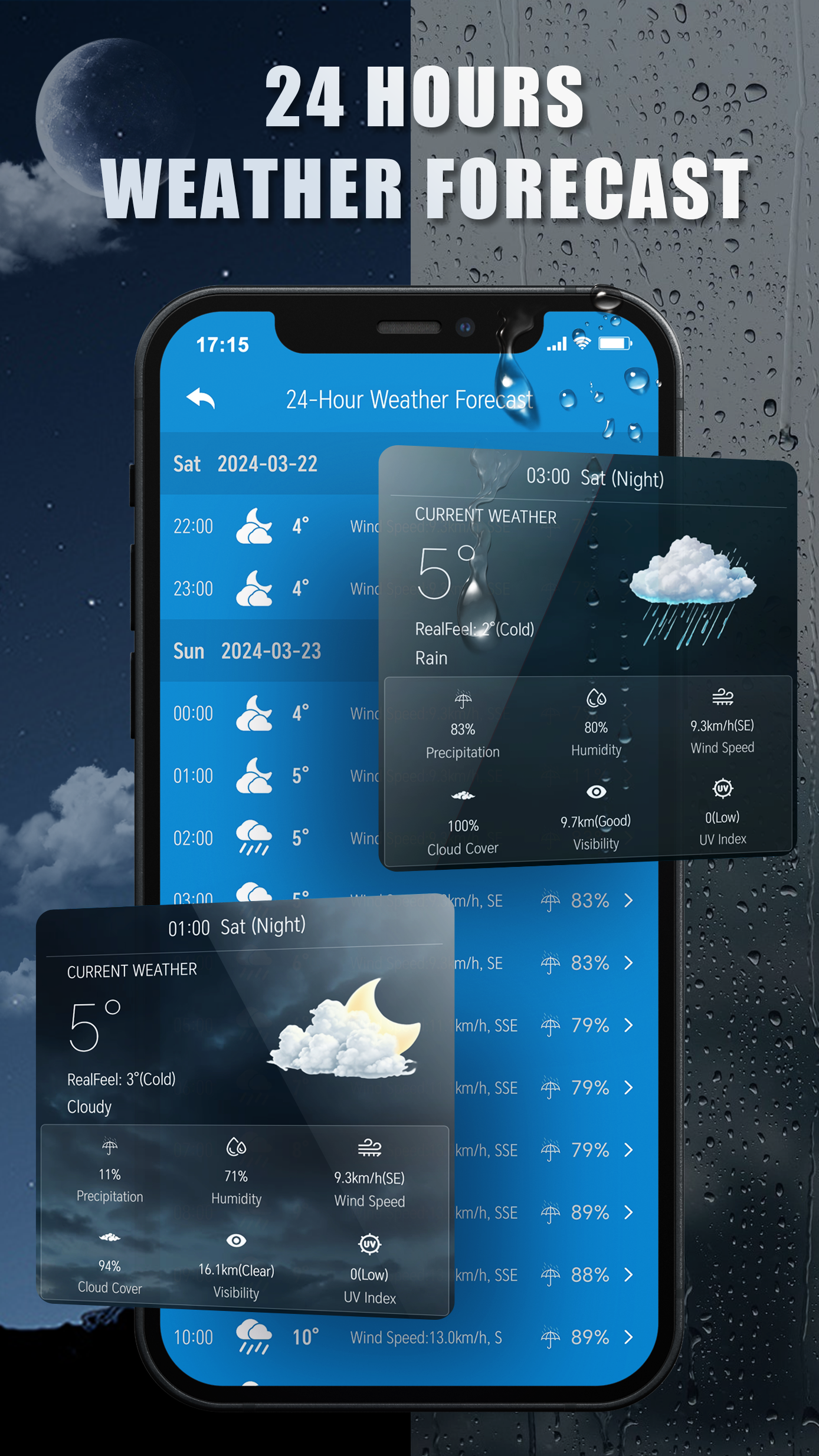 اسکرین شات 2 برنامه Weather Forecast Professor