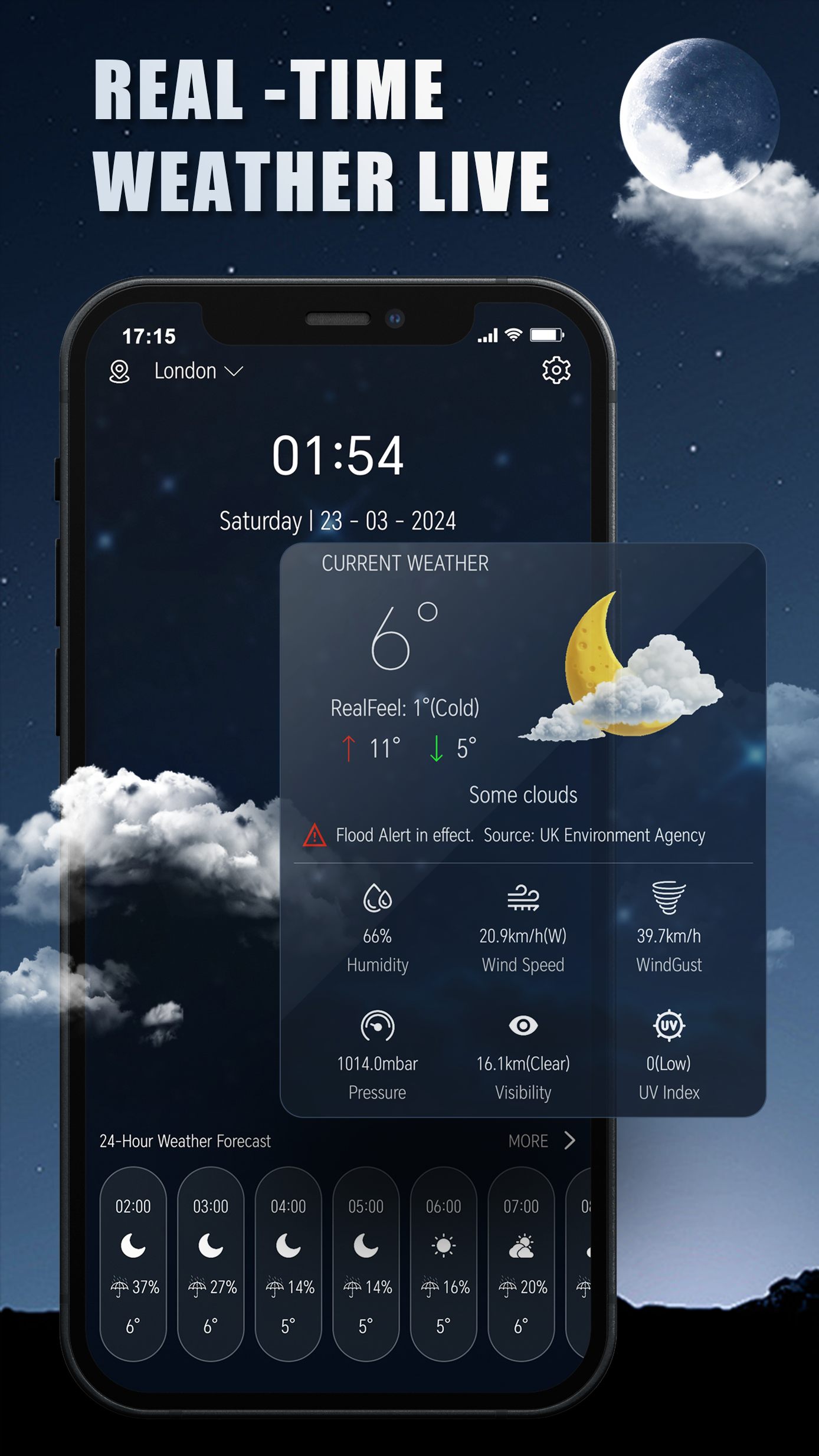 اسکرین شات 1 برنامه Weather Forecast Professor
