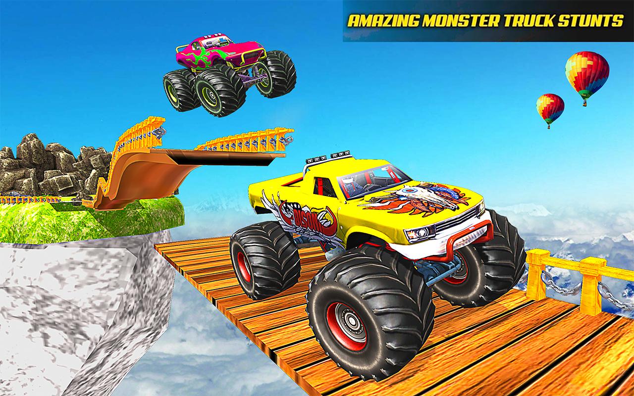 اسکرین شات 4 برنامه Monster Truck Stunt Games 3D