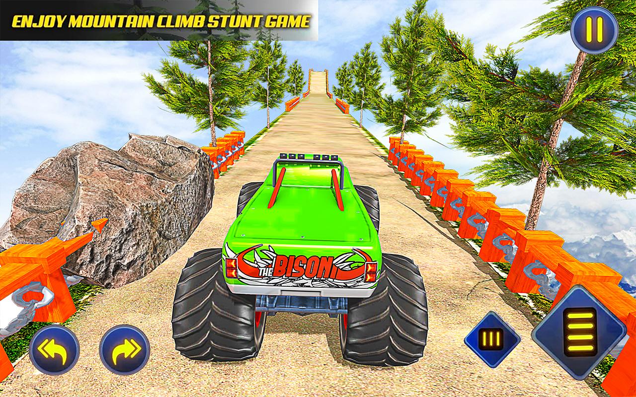 اسکرین شات 1 برنامه Monster Truck Stunt Games 3D