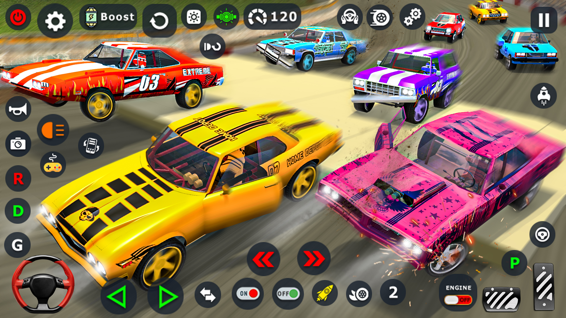 اسکرین شات 4 بازی Demolition Derby Car Games 3D
