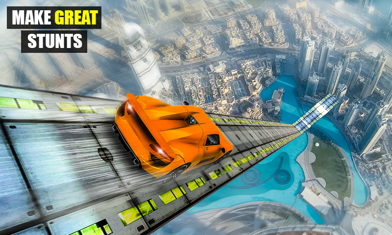 اسکرین شات 5 برنامه Mega Ramp car Impossible Jump
