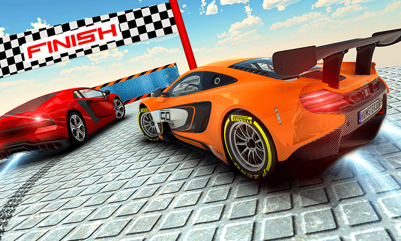 اسکرین شات 1 برنامه Mega Ramp car Impossible Jump