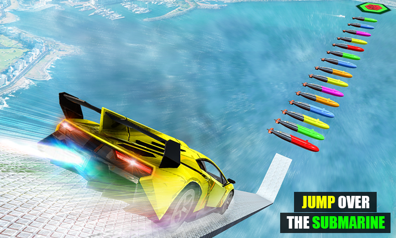 اسکرین شات 6 برنامه Mega Ramp car Impossible Jump