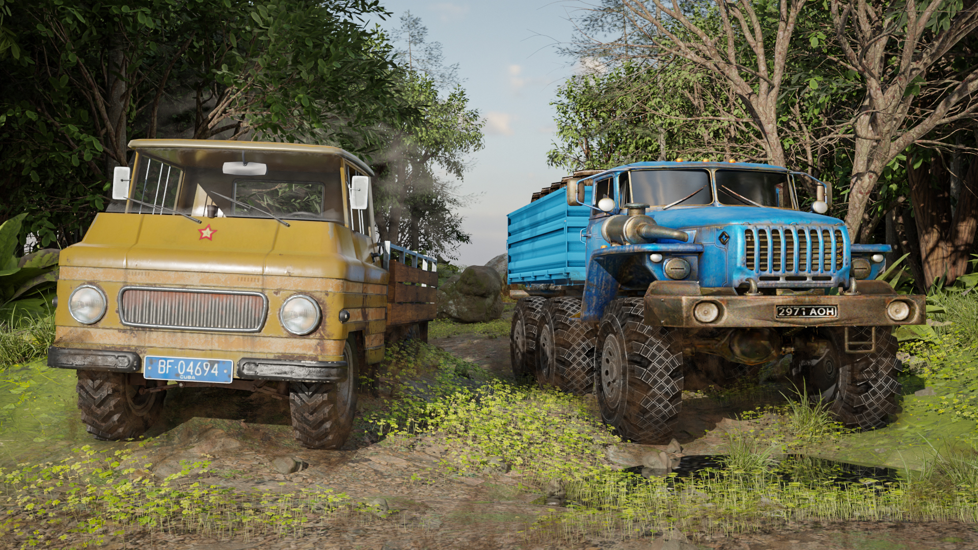 اسکرین شات 3 برنامه Offroad Mud Truck Driving Sim