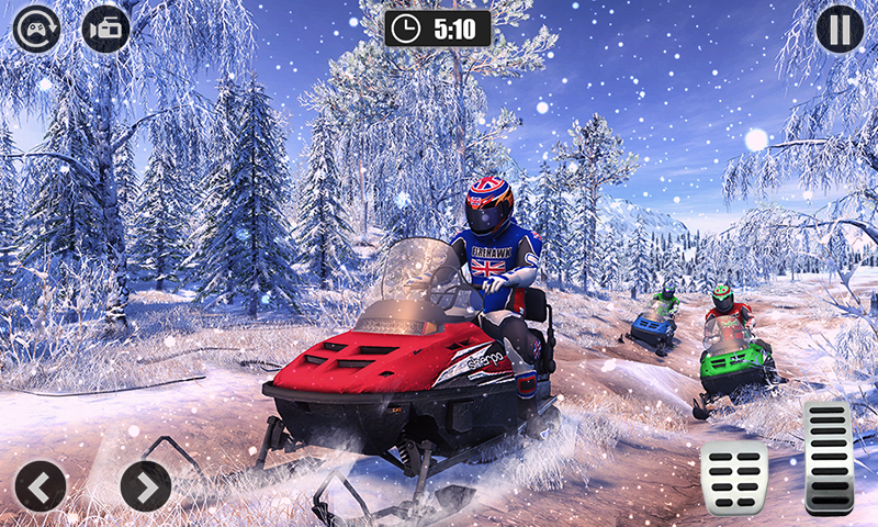 اسکرین شات 1 برنامه Snow Atv Bike Racing Sim