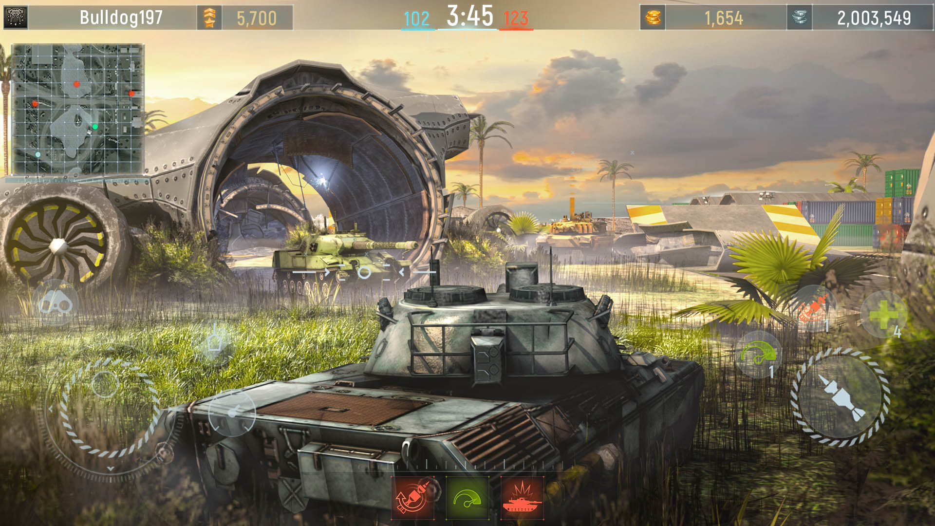 اسکرین شات 3 بازی Modern Tanks: jeux de guerre