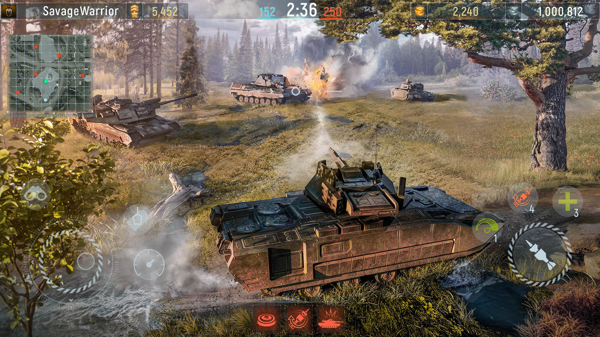 اسکرین شات 6 بازی Modern Tanks: jeux de guerre