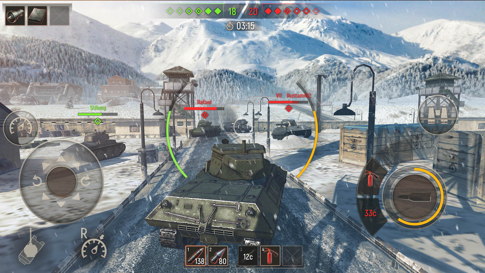 اسکرین شات 4 بازی Battle Tanks：War tank games