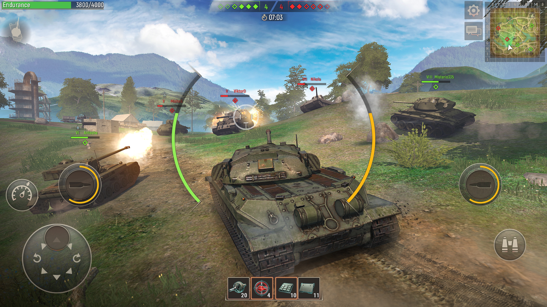اسکرین شات 5 بازی Battle Tanks：War tank games