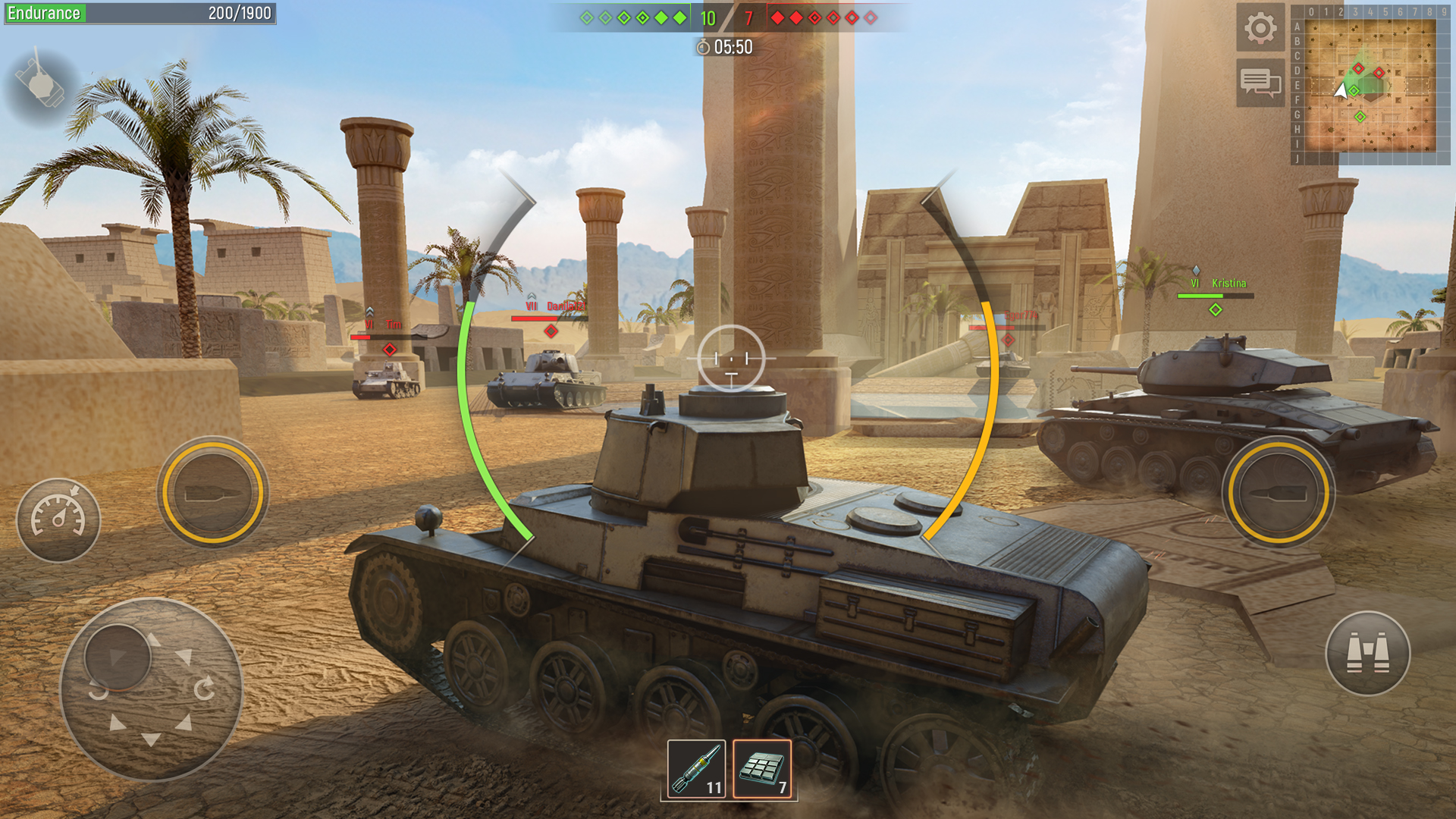 اسکرین شات 1 بازی Battle Tanks：War tank games