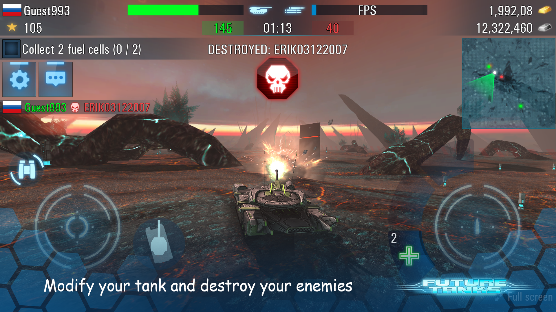 اسکرین شات 5 بازی Future Tanks: War Tank Game