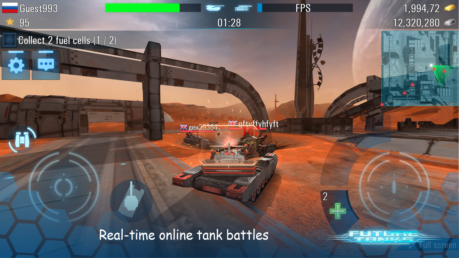اسکرین شات 4 بازی Future Tanks: War Tank Game