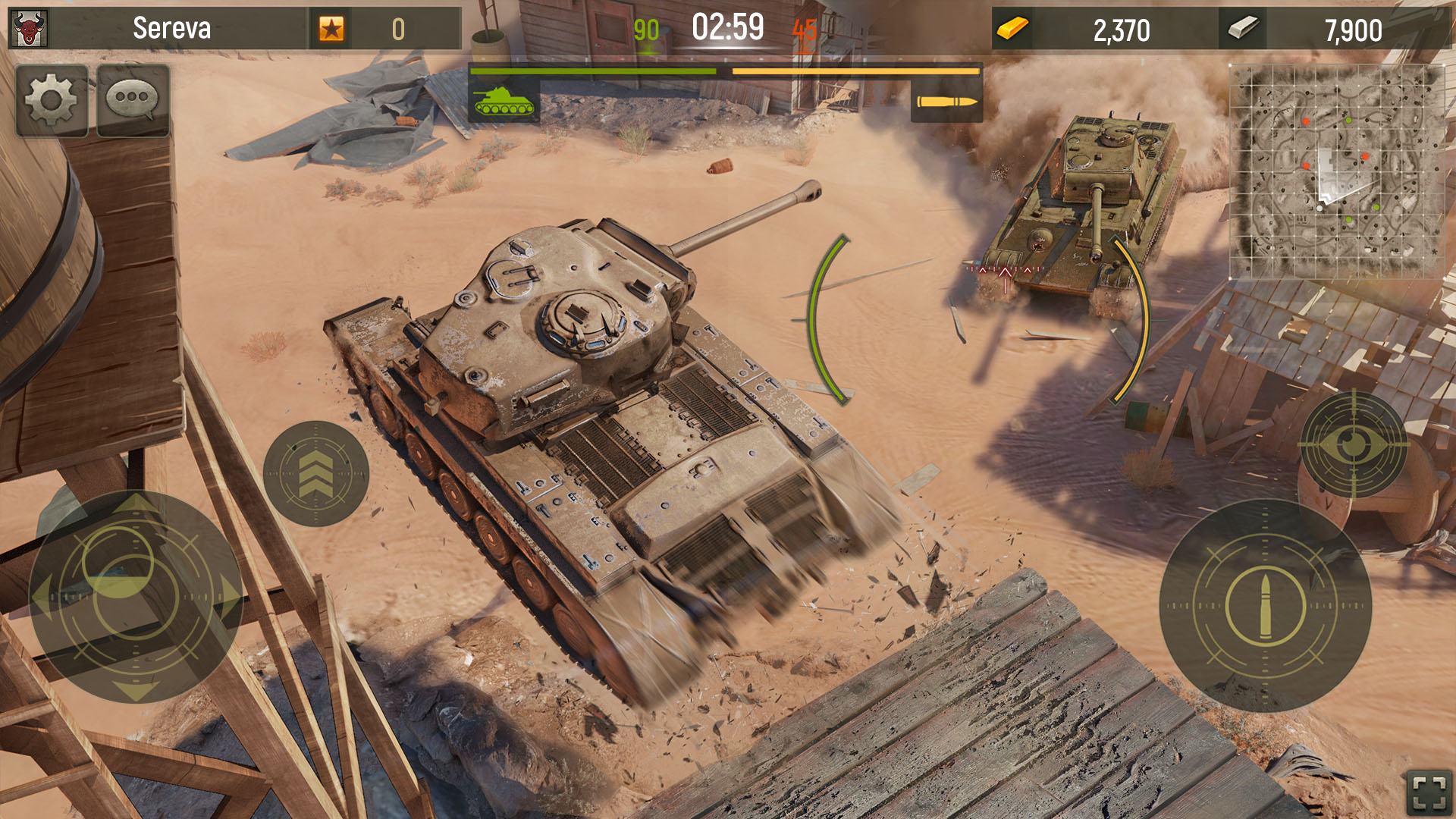 اسکرین شات 4 بازی Grand Tanks：Panzer War 3d wwii