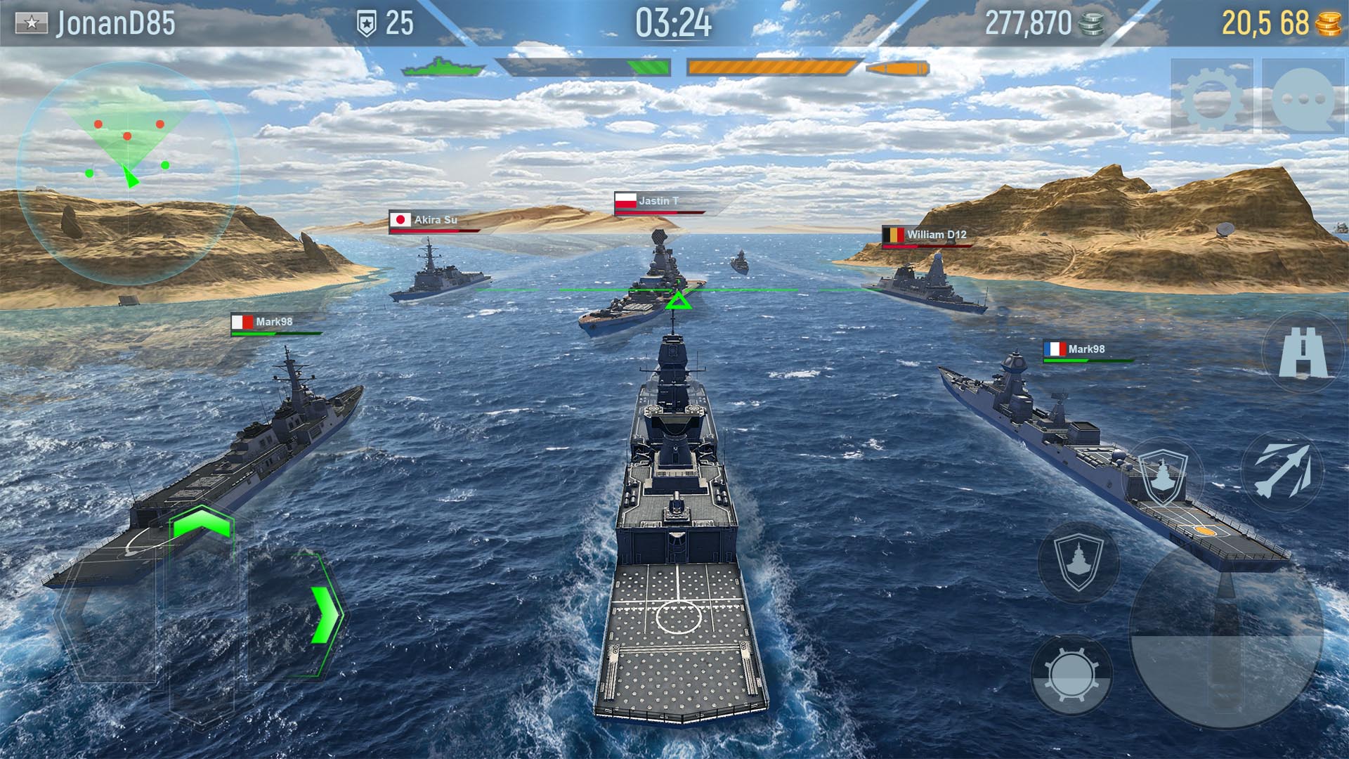 اسکرین شات 2 بازی Naval Armada：Modern ship games