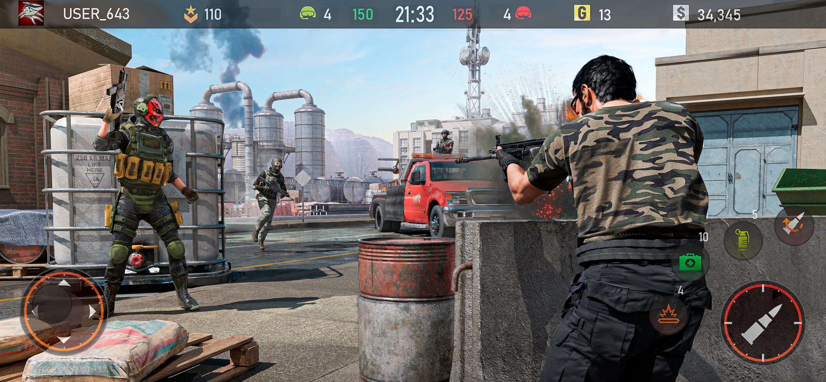 اسکرین شات 3 بازی striker zone mobile