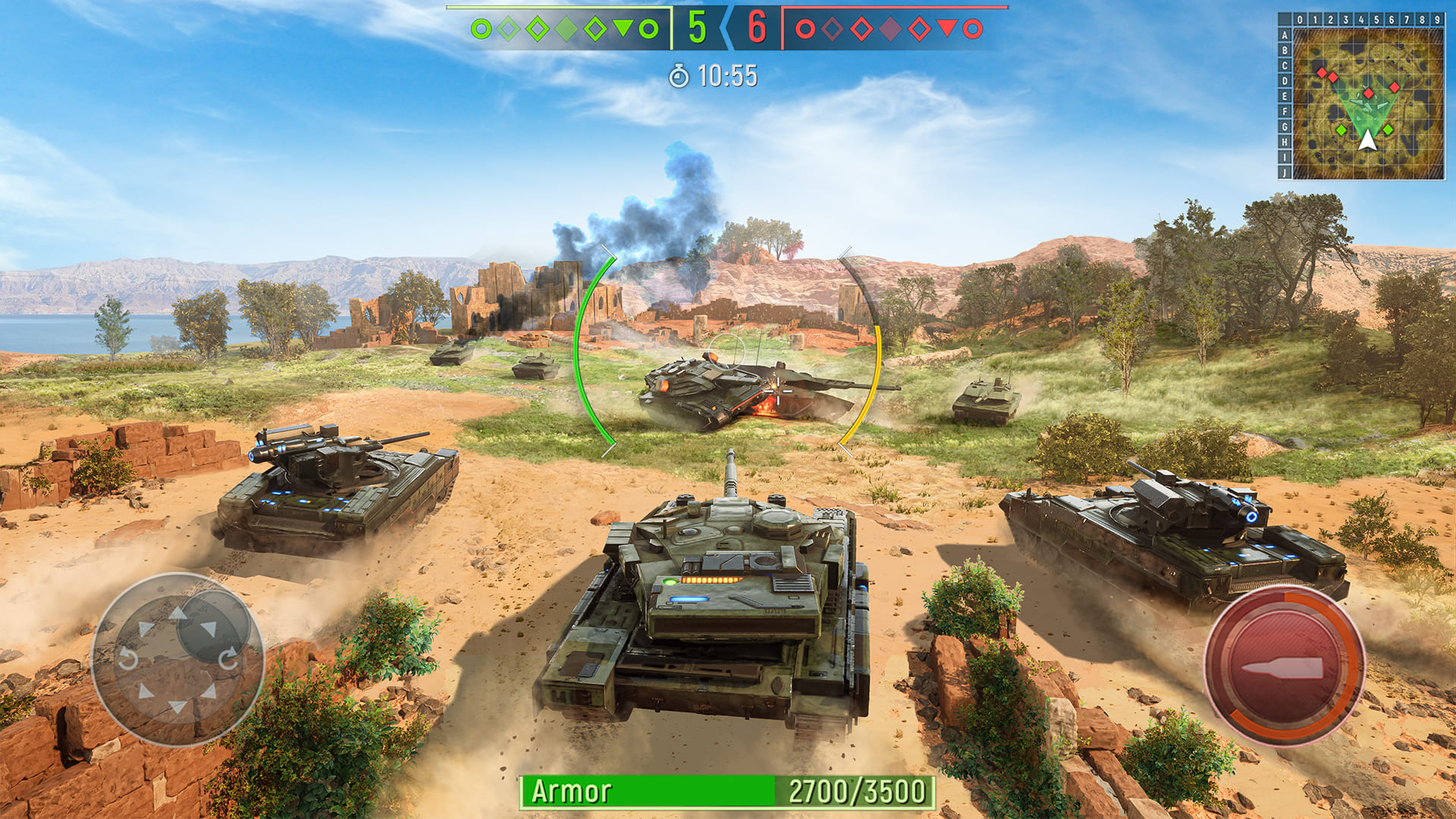 اسکرین شات 1 بازی Tank Force: Tanks battle games