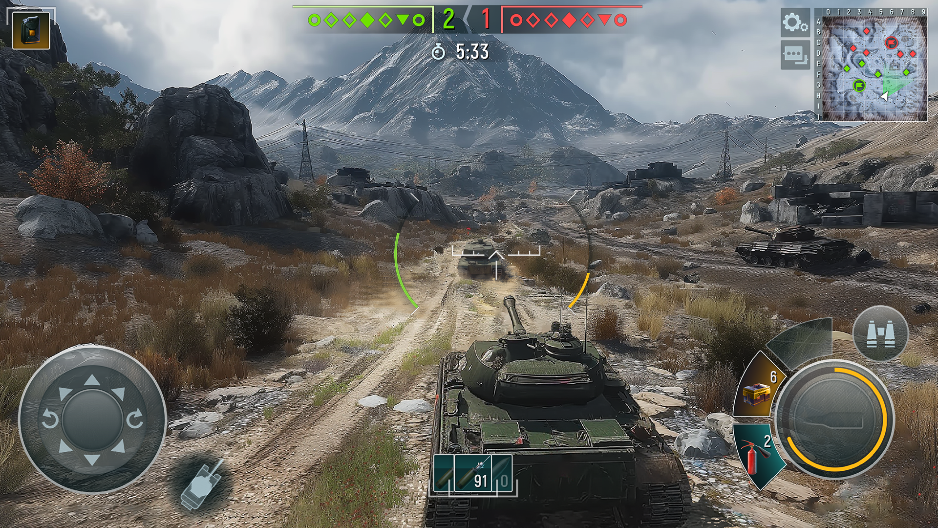 اسکرین شات 3 بازی Tank Force: The Army Games PVP