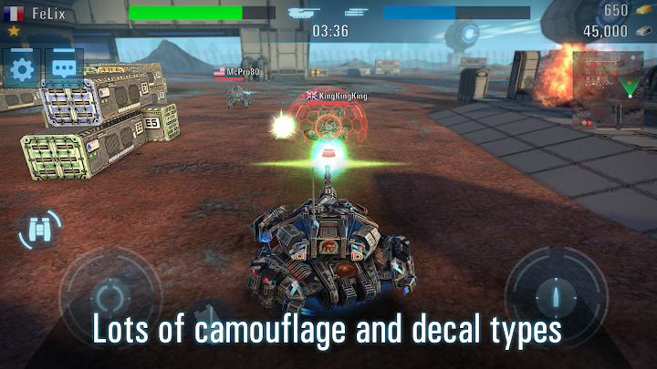 اسکرین شات 4 بازی Robots VS Tanks: 5v5 Tactical Multiplayer Battles