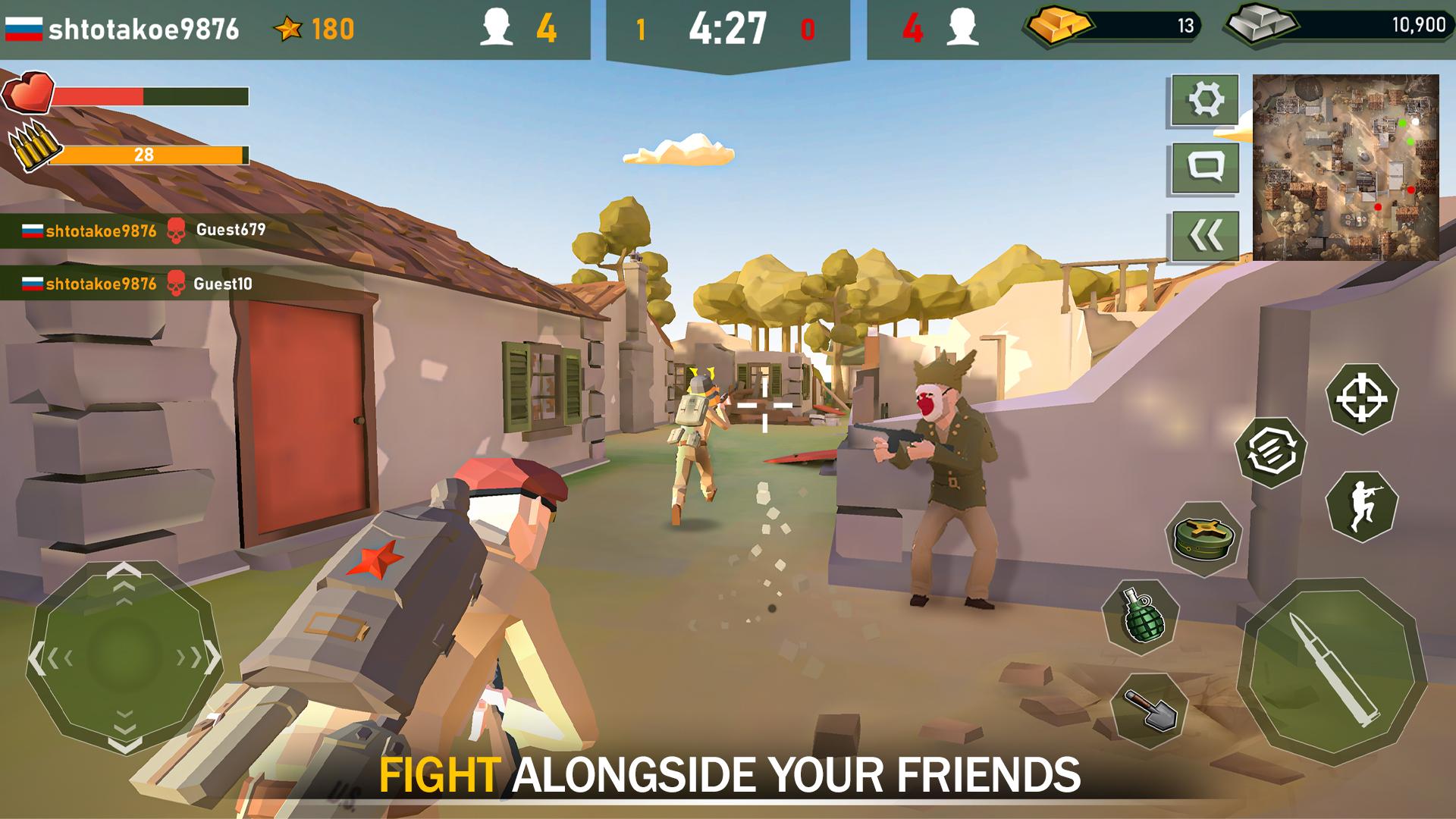 اسکرین شات 6 بازی War Ops: WW2 Online Army Games