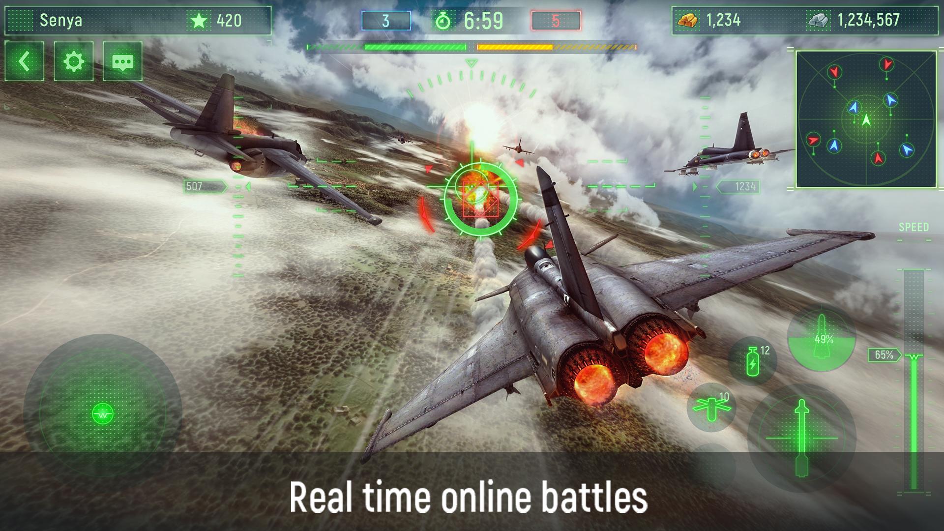 اسکرین شات 1 بازی Wings of War：Modern Warplanes