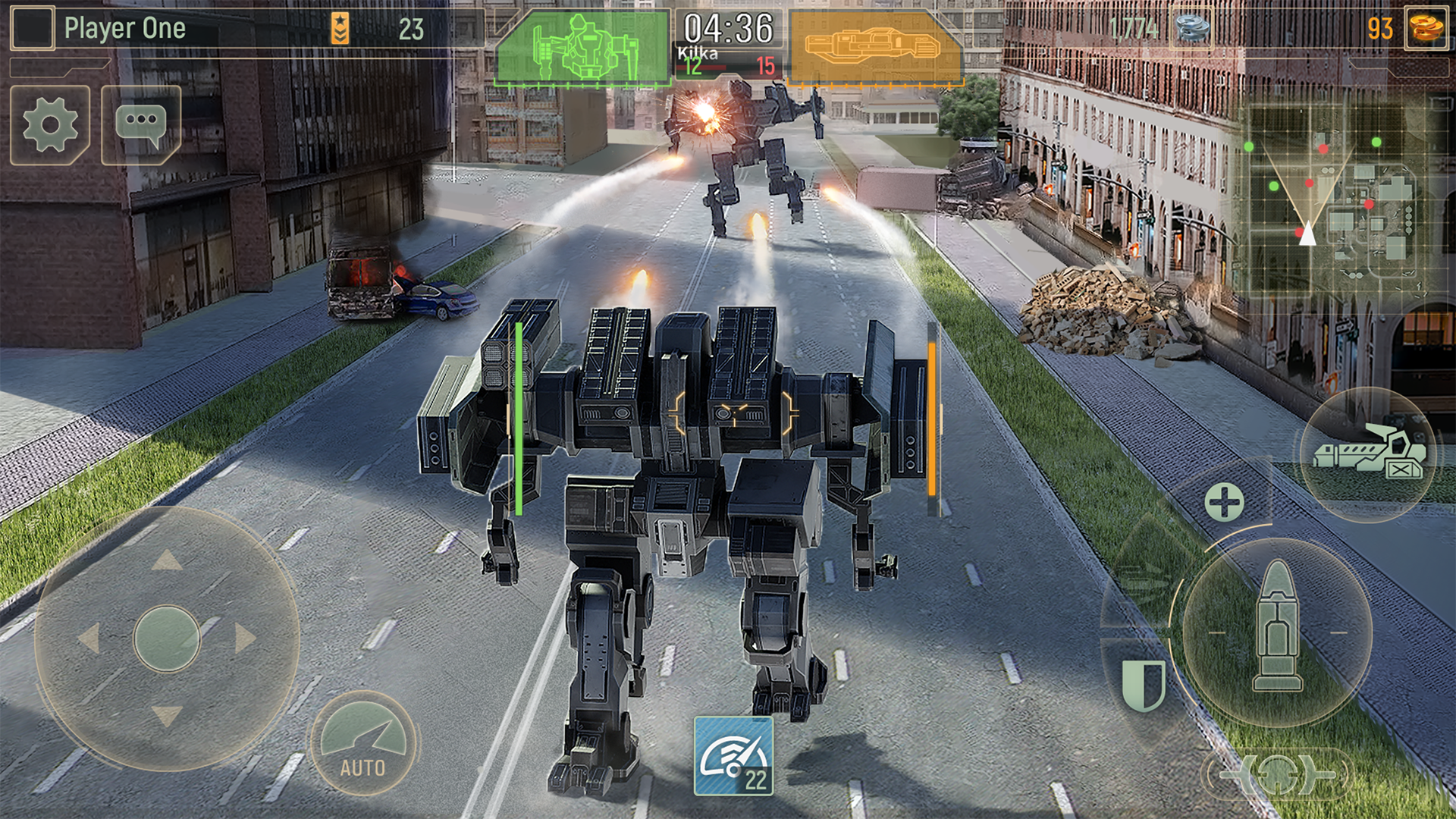 اسکرین شات بازی WWR: Mech robots, war game 3
