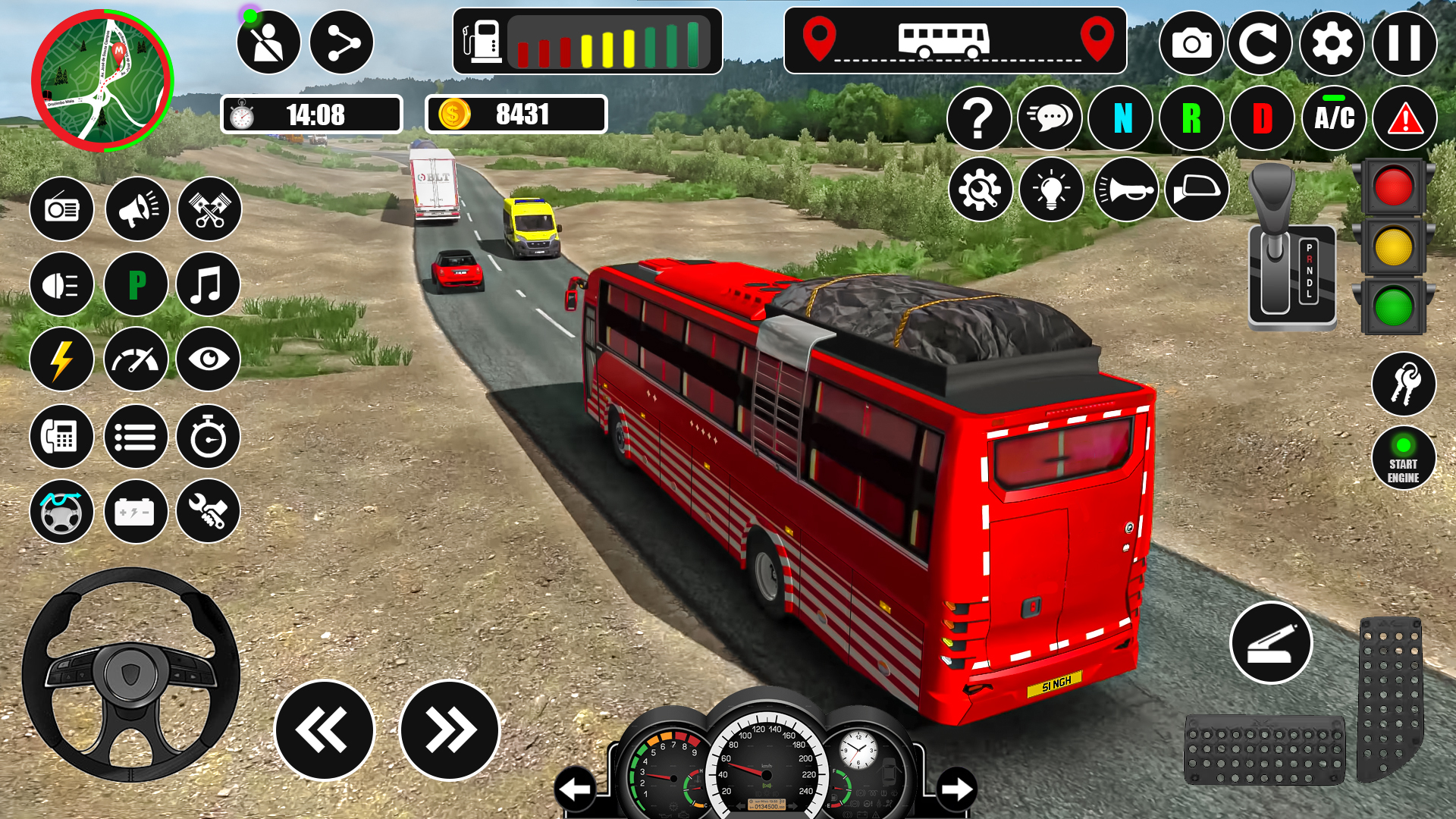 اسکرین شات 2 بازی Offroad Coach Bus Simulator 3D