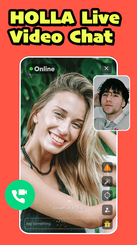 اسکرین شات 1 برنامه HOLLA - Live Video Call