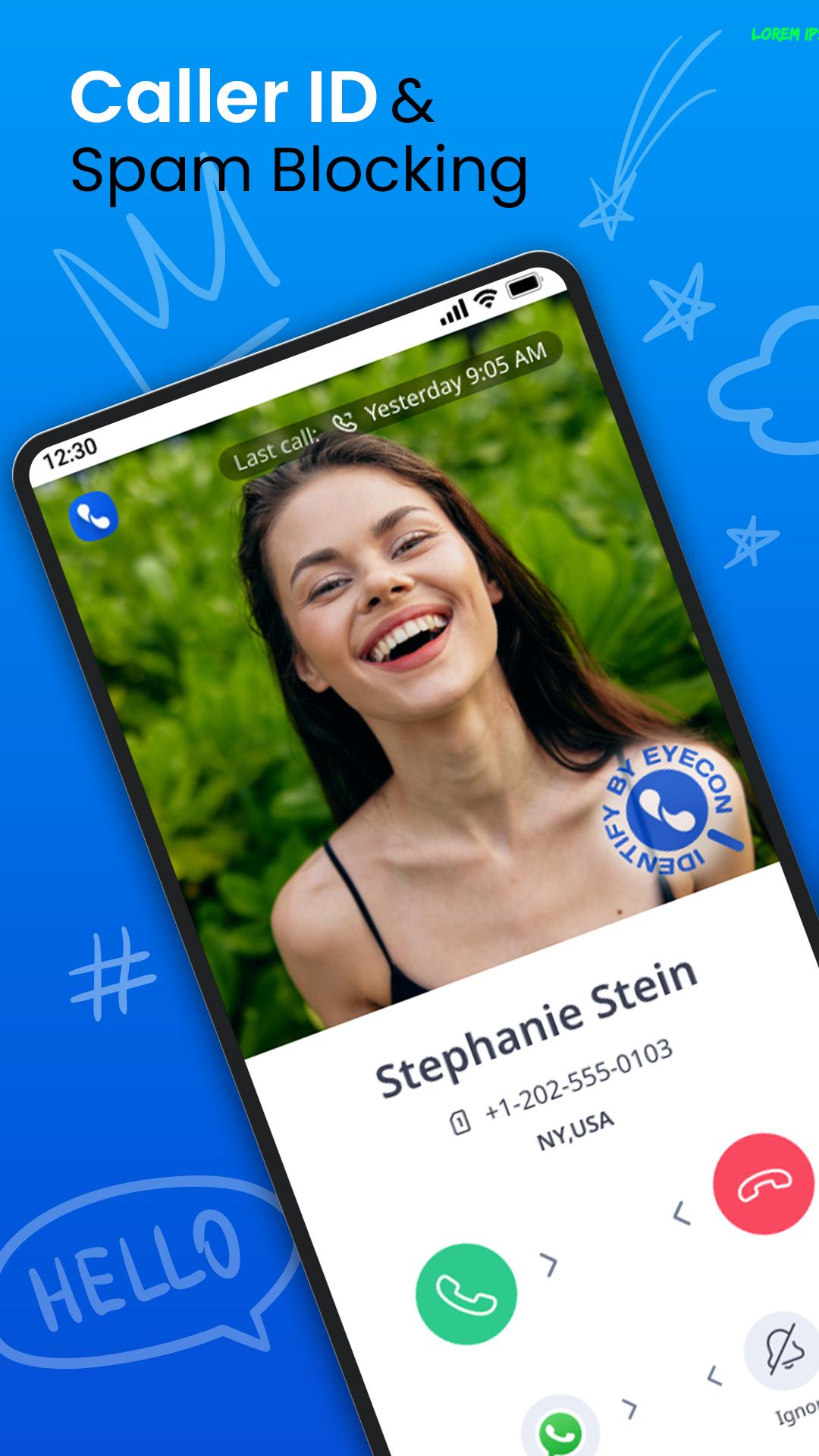 اسکرین شات 1 برنامه Eyecon Caller ID & Spam Block