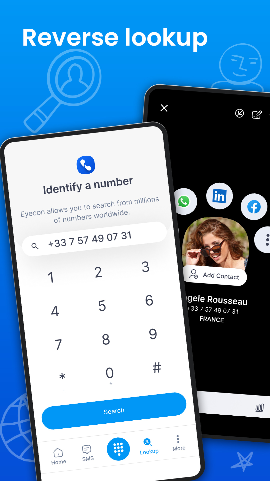 اسکرین شات 5 برنامه Eyecon Caller ID & Spam Block