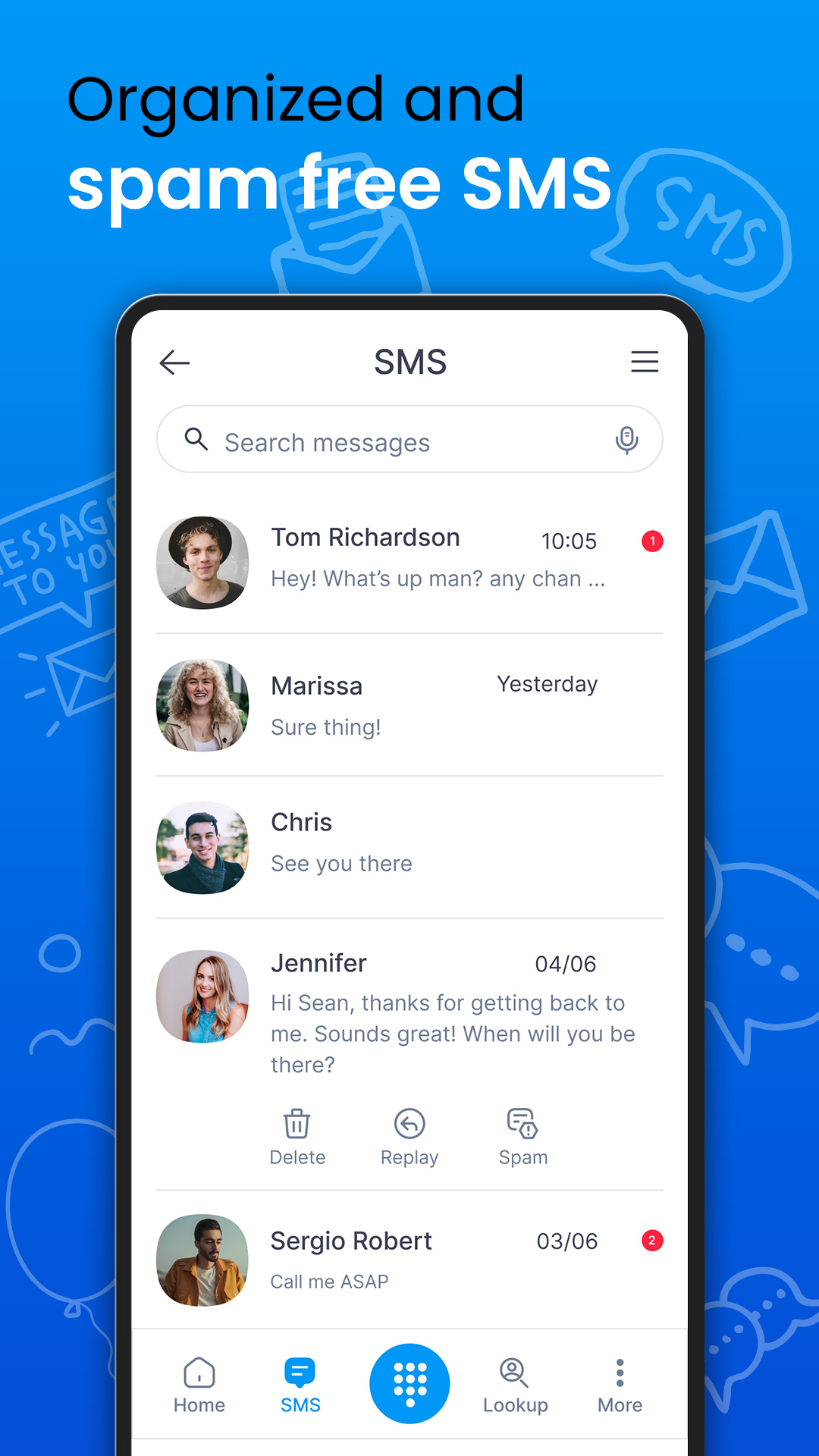 اسکرین شات 6 برنامه Eyecon Caller ID & Spam Block