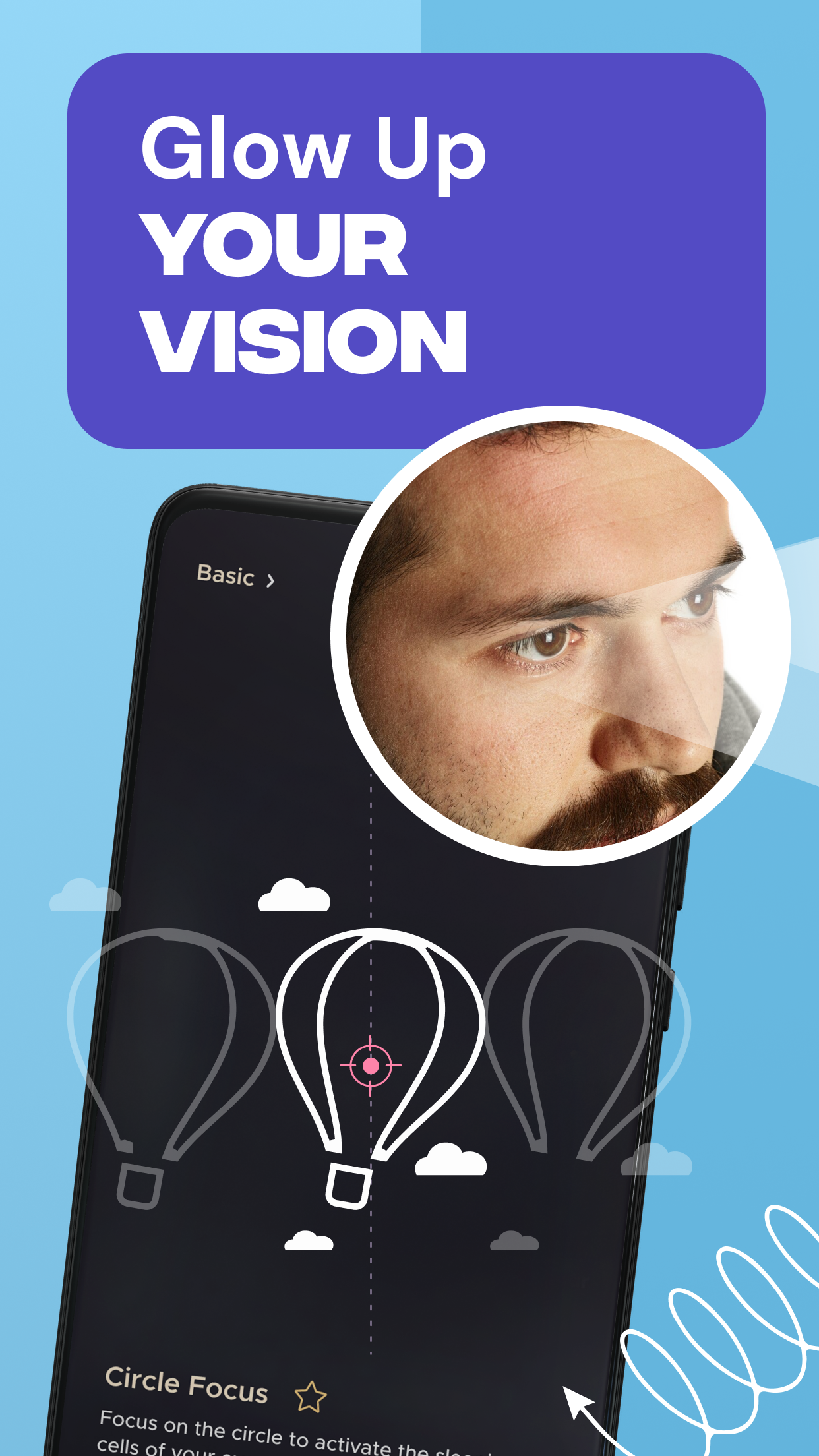 اسکرین شات 2 برنامه Eye Exercises: VisionUp
