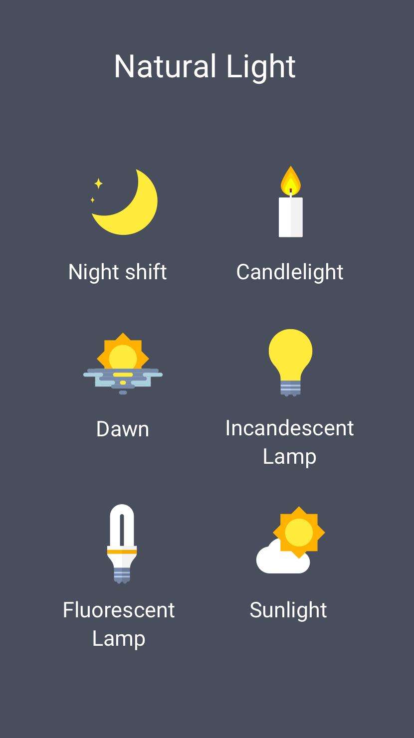 اسکرین شات 4 برنامه Blue Light Filter - Night Mode