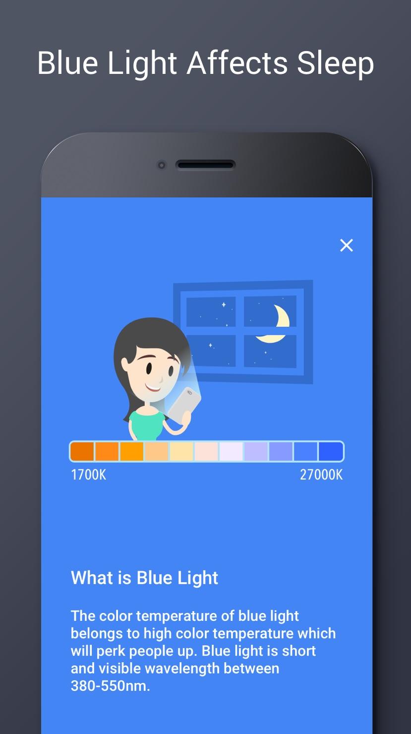 اسکرین شات 7 برنامه Blue Light Filter - Night Mode