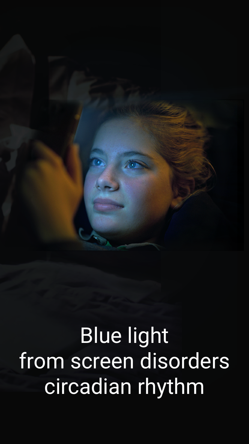 اسکرین شات 2 برنامه Blue Light Filter - Night Mode