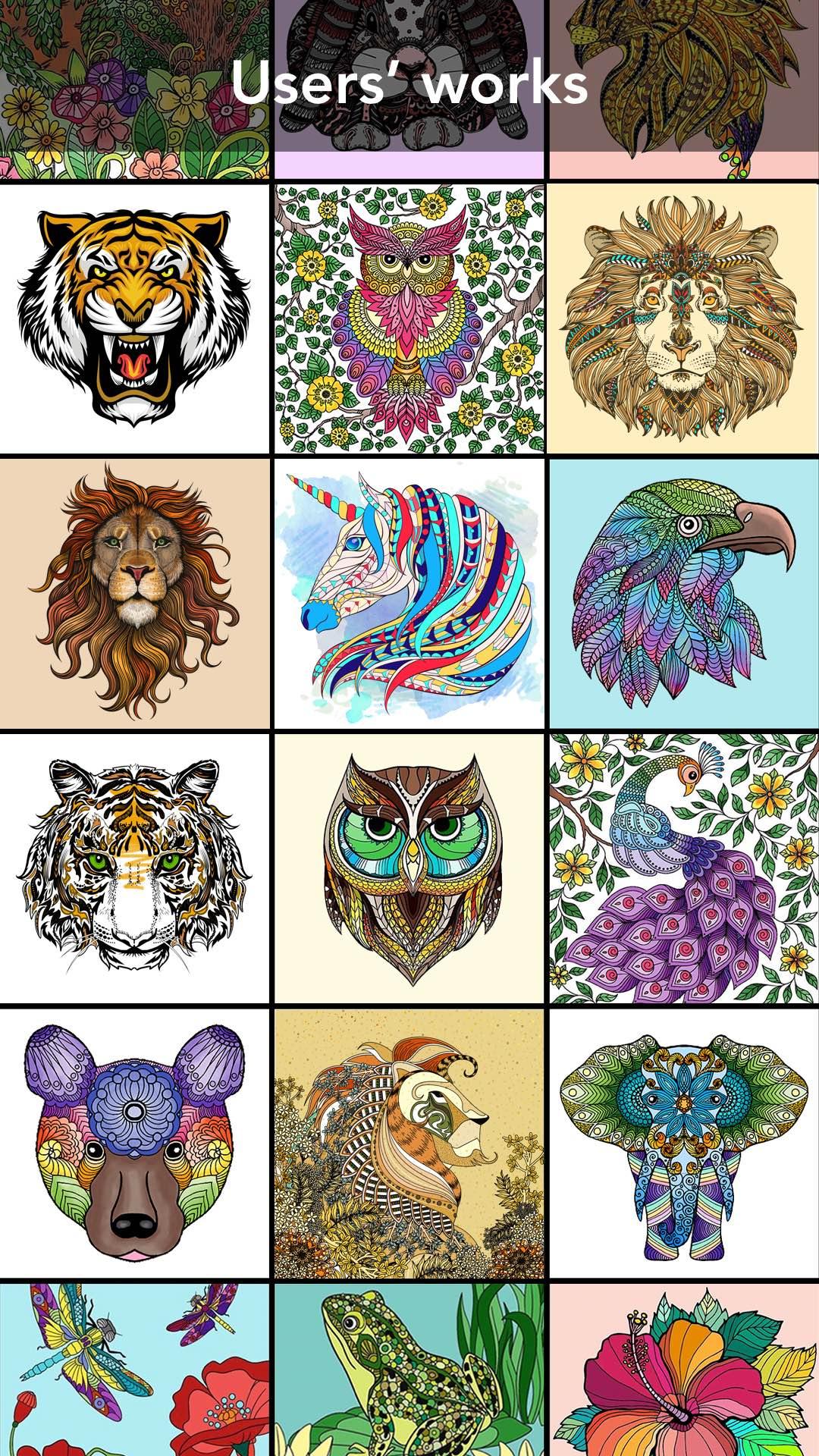 اسکرین شات 3 بازی Animal Coloring Book
