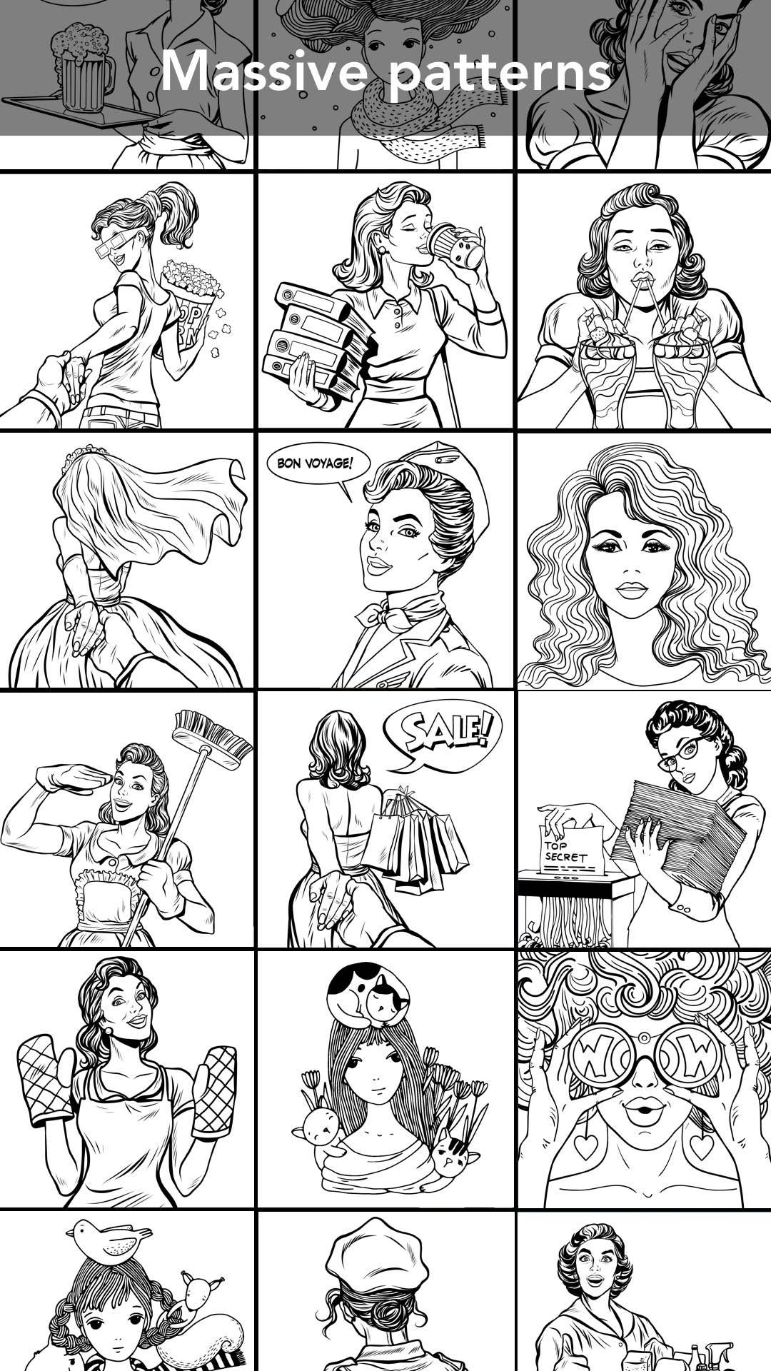 اسکرین شات 2 بازی Girls Coloring Book