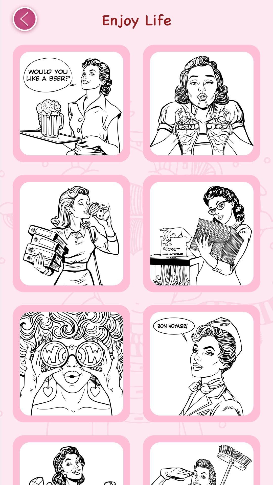 اسکرین شات 7 بازی Girls Coloring Book
