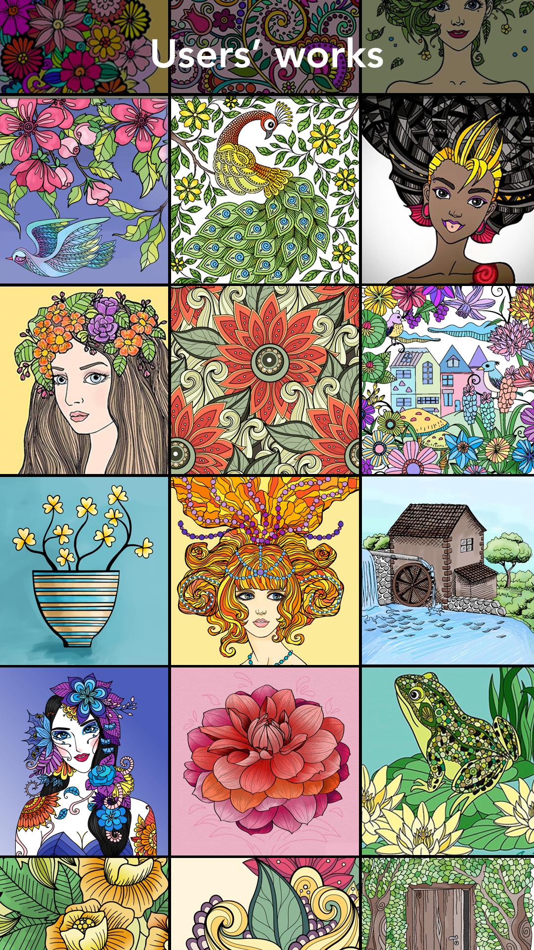 اسکرین شات 5 برنامه Garden Coloring Book