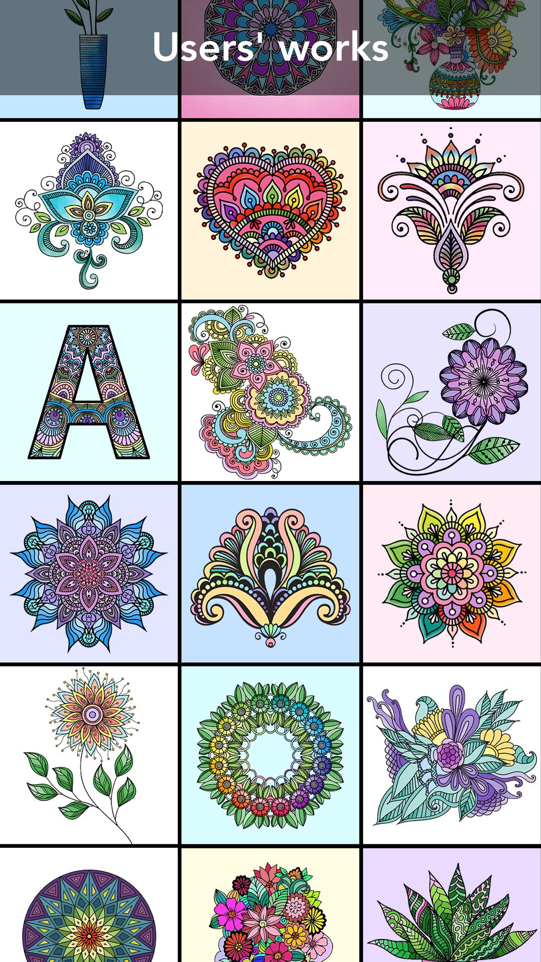 اسکرین شات 1 بازی Mandala Coloring Book
