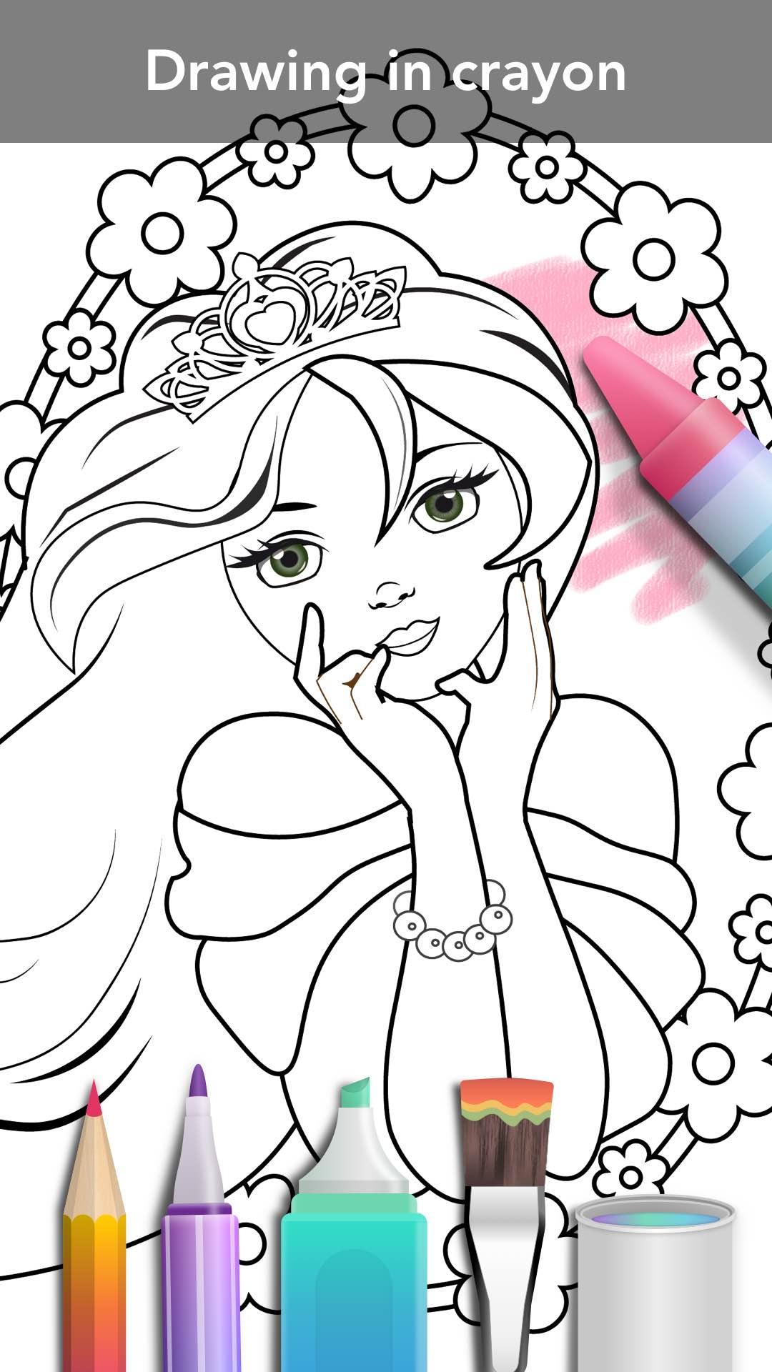 اسکرین شات بازی Princess coloring book 6