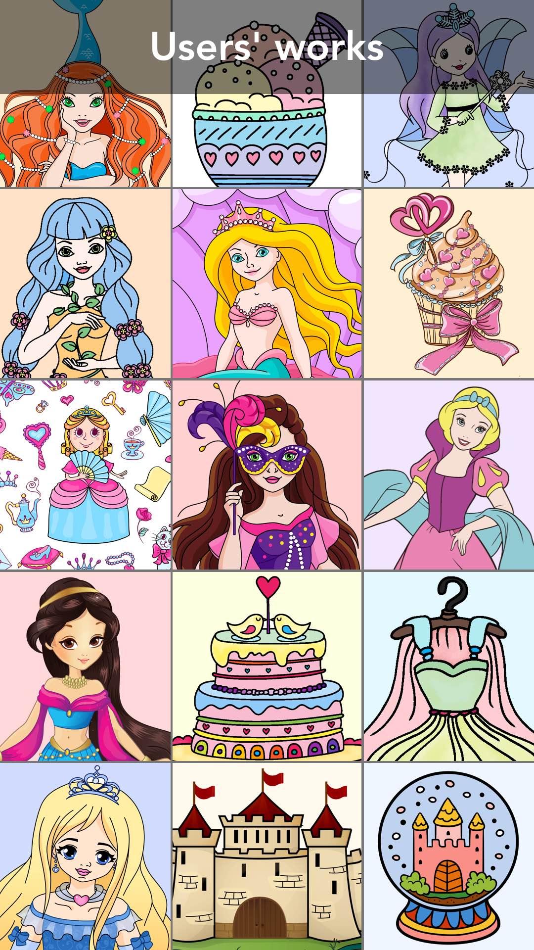 اسکرین شات بازی Princess coloring book 1