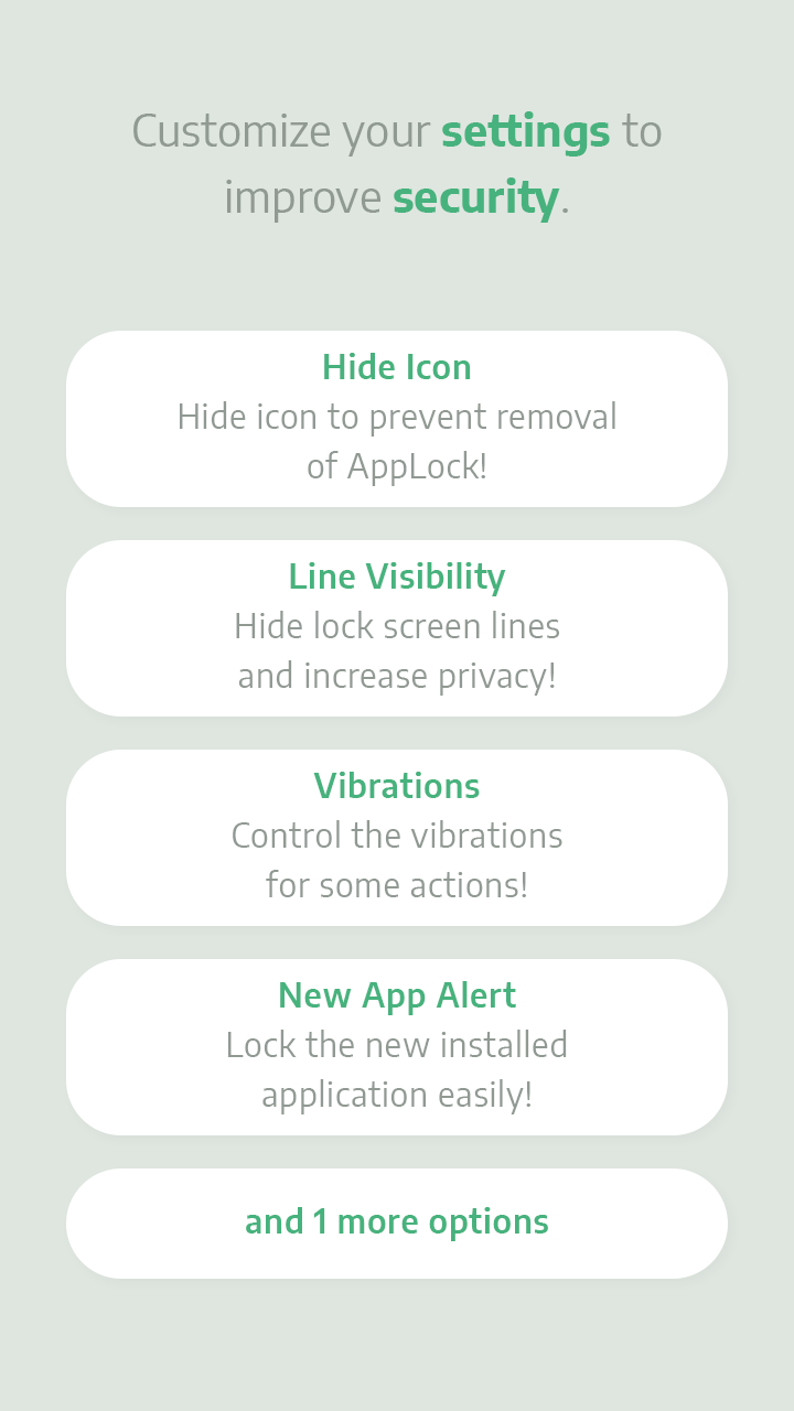 اسکرین شات 3 برنامه AppLock - Lock Screen