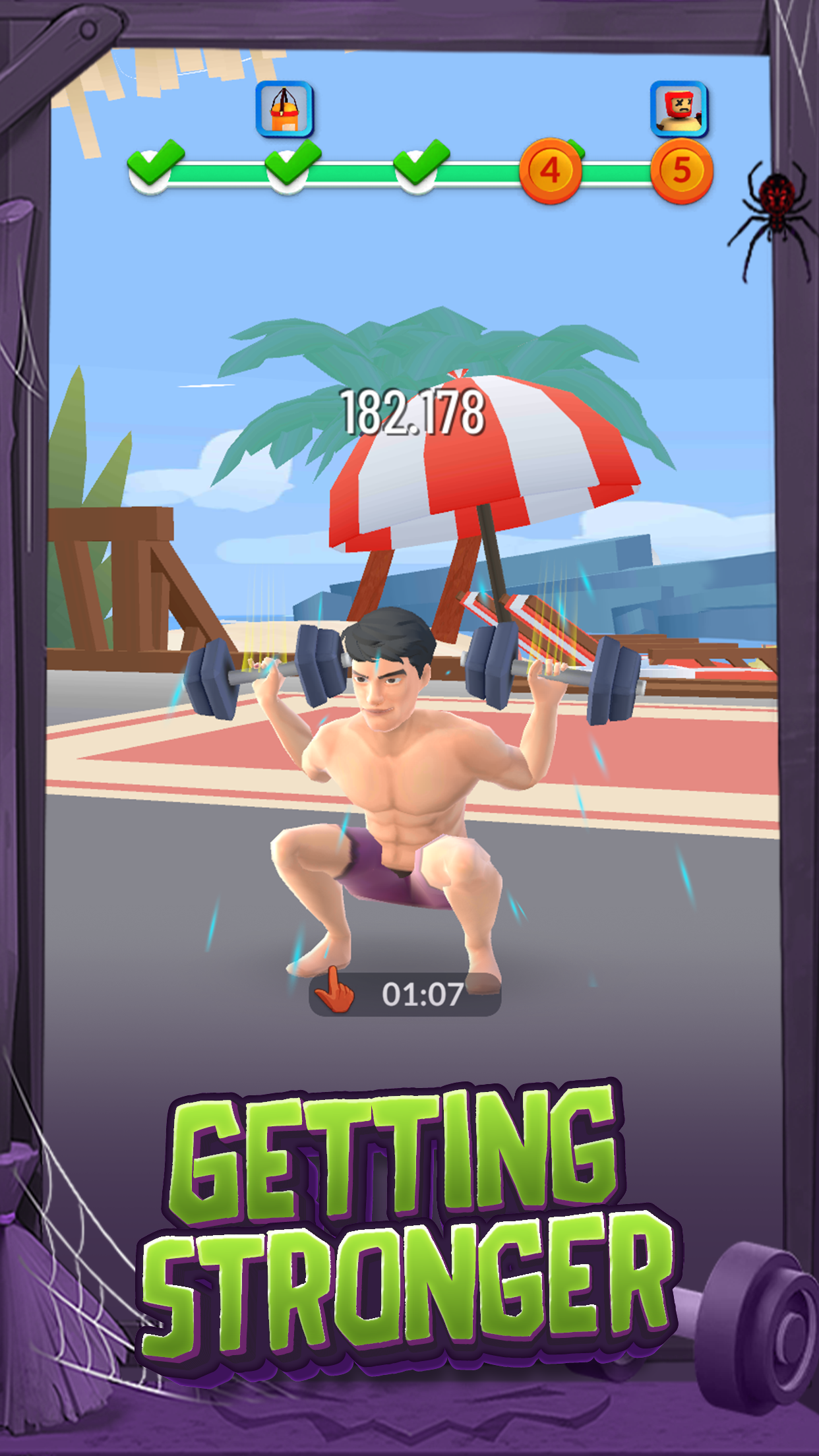 اسکرین شات 2 بازی Idle Gym Life: Strong Man