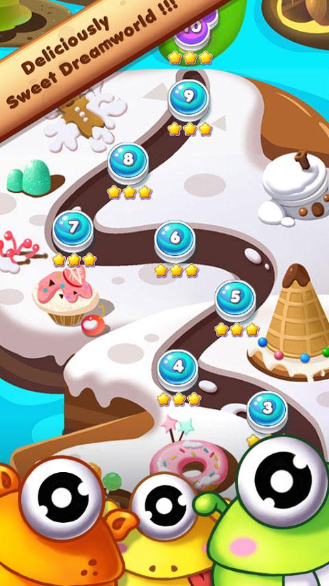 اسکرین شات 5 بازی Cookie Mania - Match-3 Sweet G